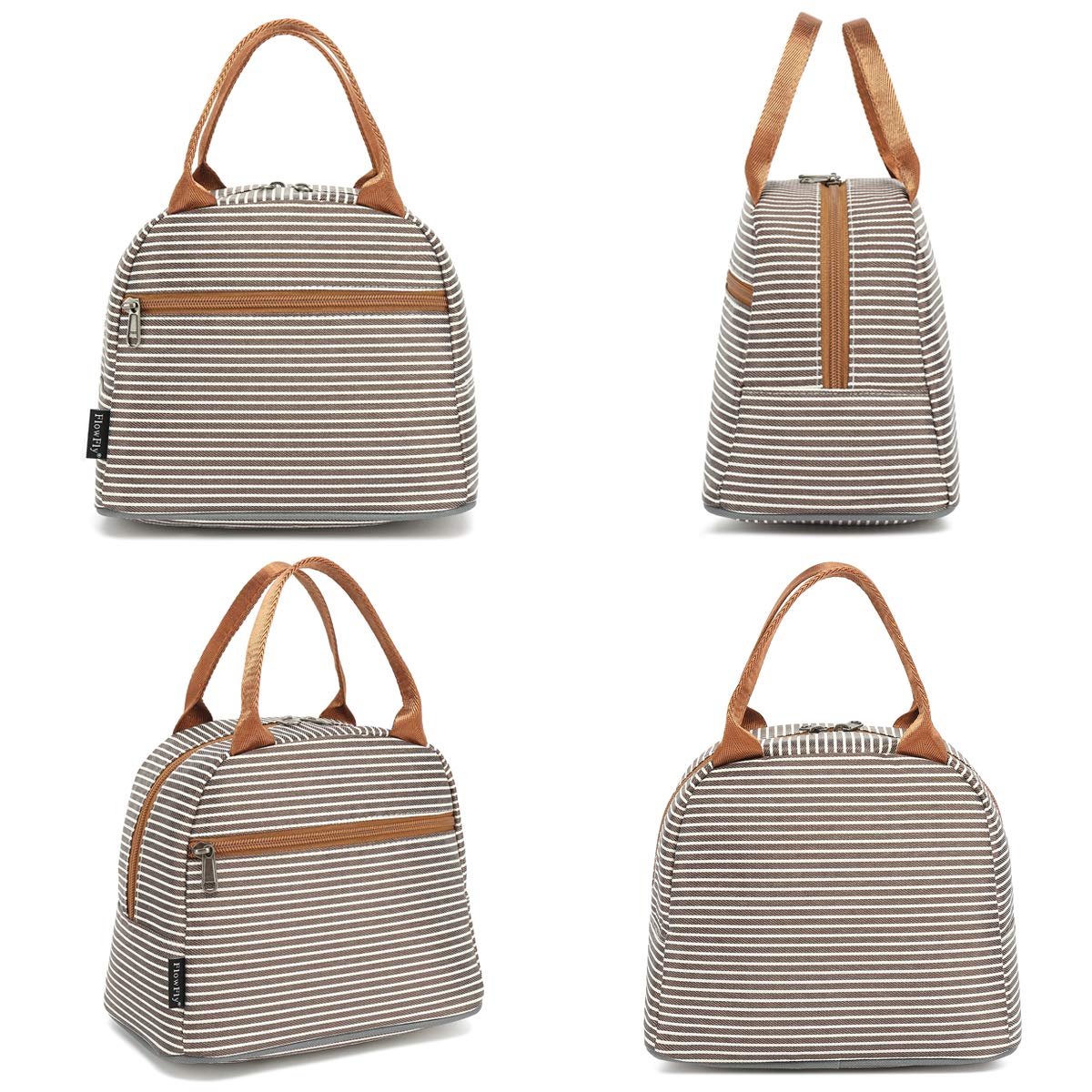 FlowFly Insulated Lunch Cooler Bag - Reusable Tote Lunch Organizer for Women & Men, Perfect for Work, School, Picnics & Coffee Breaks