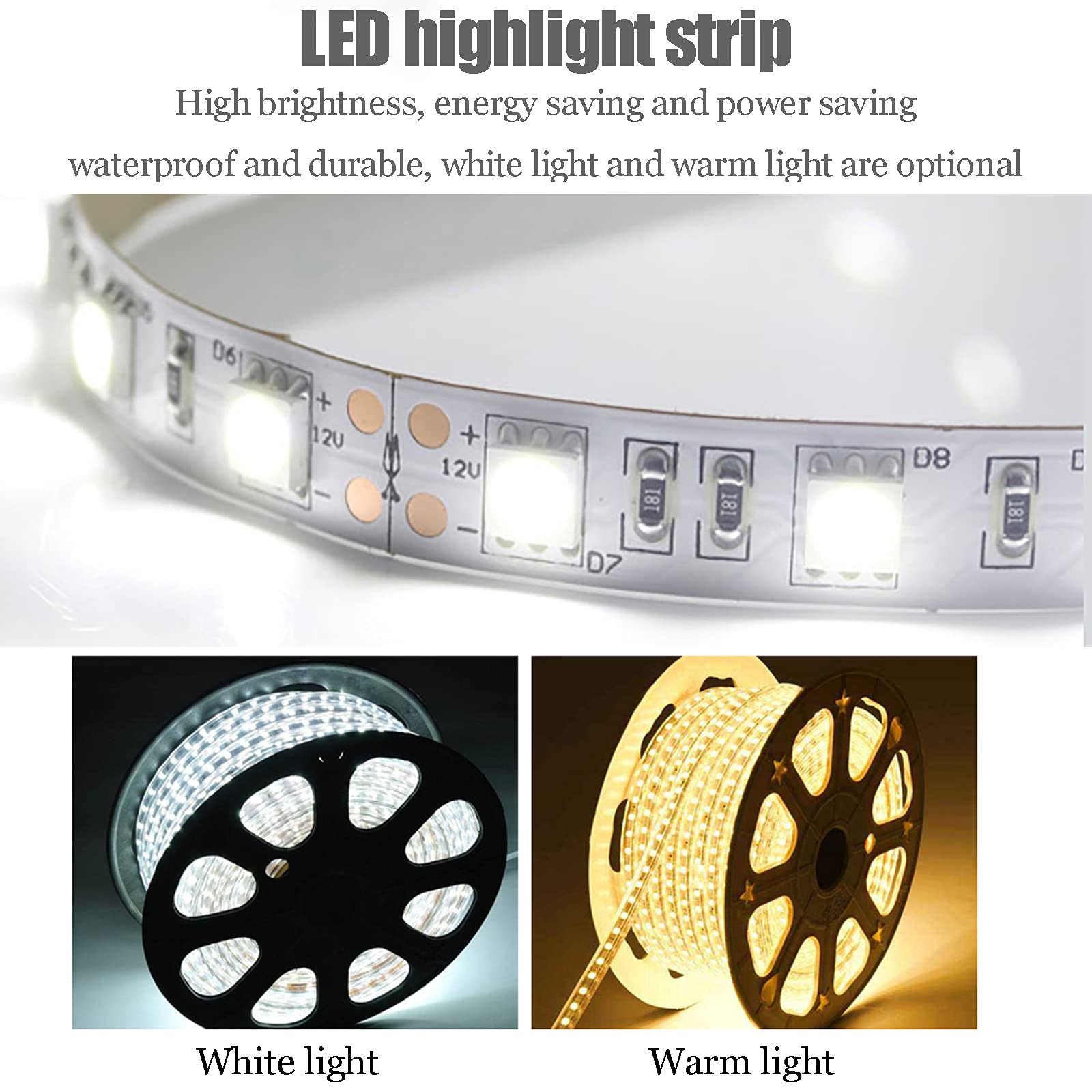 24 Inch Round LED Bathroom Mirror with Smart Touch Switch - Waterproof Anti-Fog Backlit Vanity Mirror for Makeup & Shaving - Perfect for Modern Bathrooms & Dressing Rooms