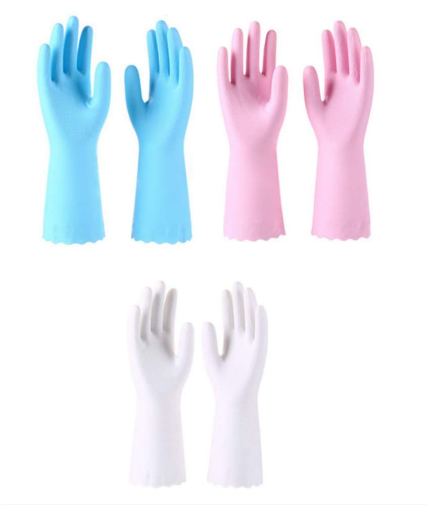 Mydio 3 Pack Reusable Dishwashing Gloves - Waterproof for Kitchen, Laundry & Gardening