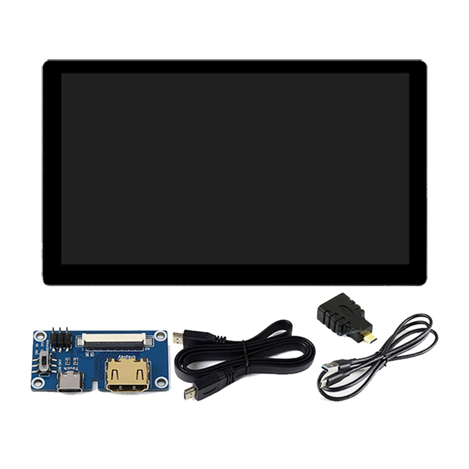 7-inch Capacitive Touch Screen Display for Raspberry Pi 5B/4B/3B+ | IPS/QLED HD HDMI-Compatible Thin Monitor | Perfect for DIY Electronics Projects, Home Automation & STEM Education
