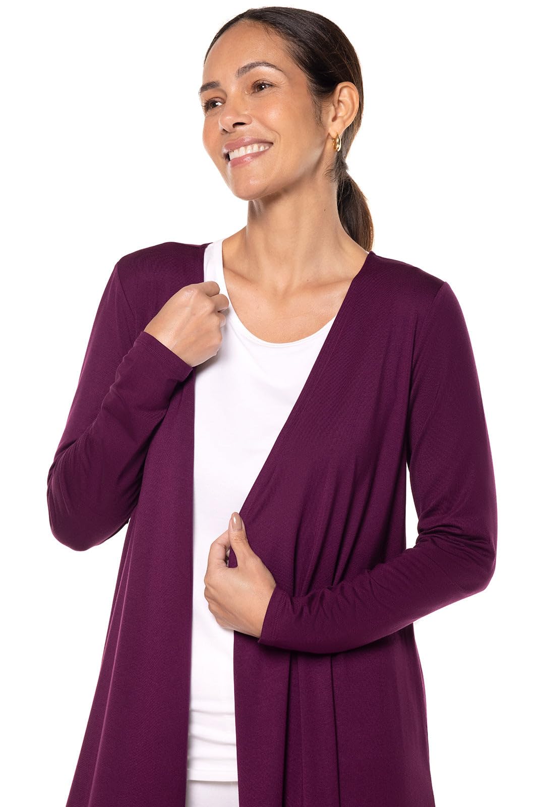 Coolibar UPF 50+ Women's Sun Protective Long Sleeve Tunic Top - Lightweight UV Protection Shirt for Beach, Hiking & Outdoor Activities