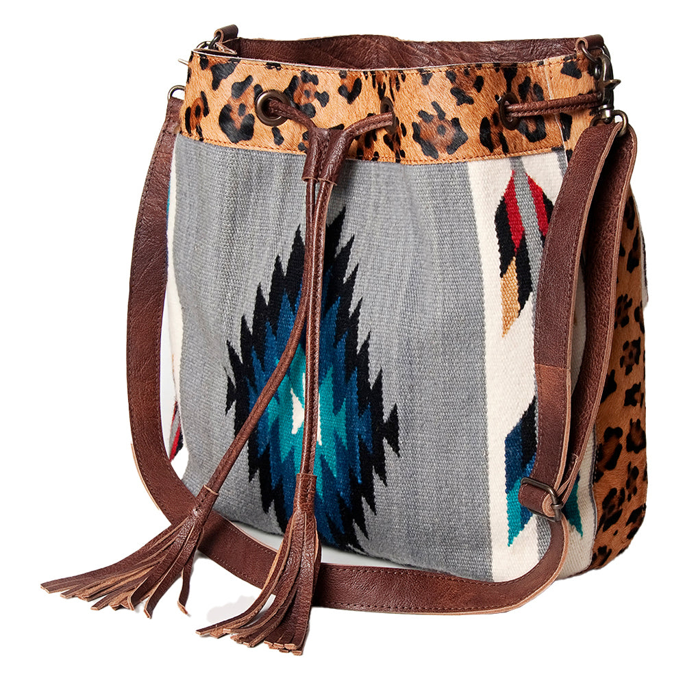 American Darling ADBG574D1 Genuine Leather Western Crossbody Saddle Bag for Women - Stylish Cowgirl Purse for Rodeo, Festival & Everyday Use
