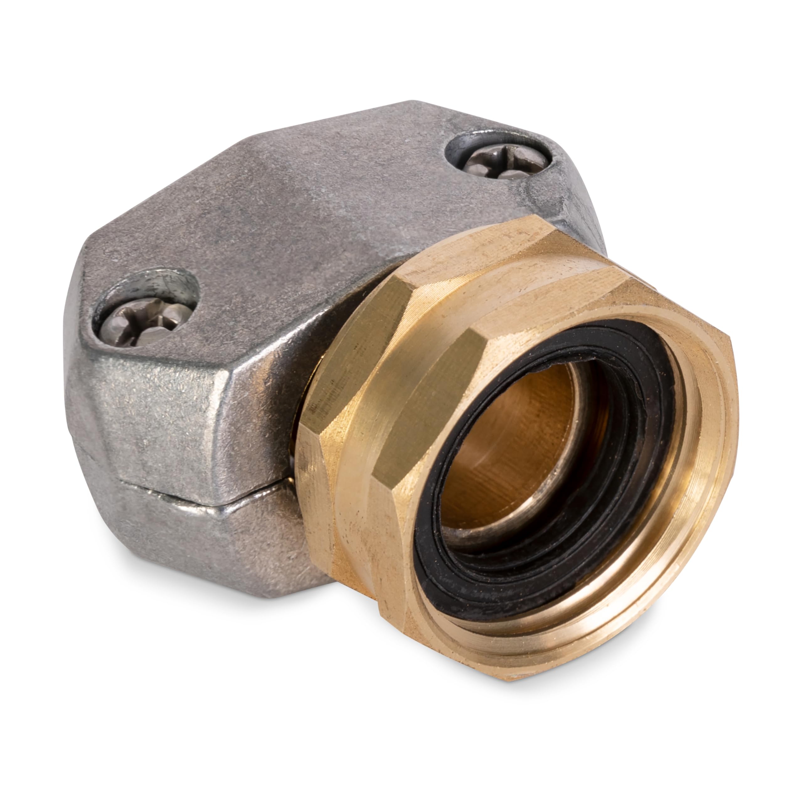 Gilmour Pro Brass Garden Hose Repair Kit - Heavy Duty Clamp Mender for 5/8