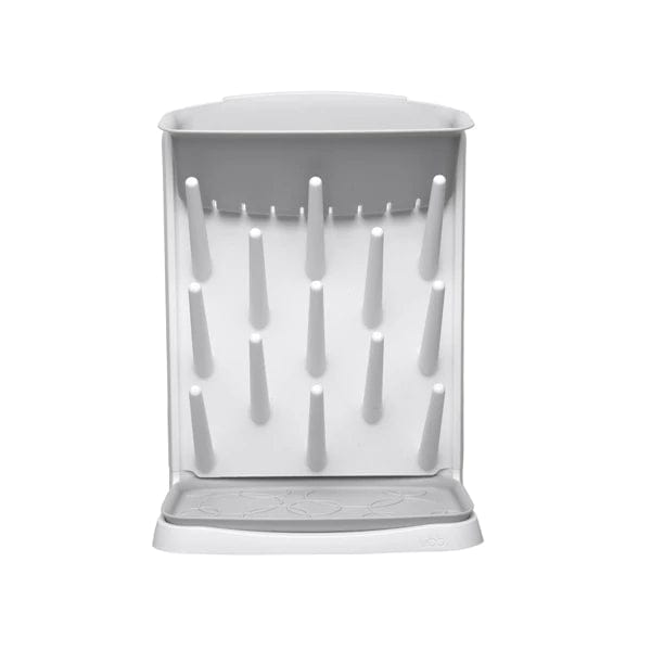 Ubbi Vertical Bottle Drying Rack - Gray Baby Bottle Organizer for Countertop | Space-Saving Nursery & Kitchen Storage Solution for Breast Pump Parts, Cups & Utensils