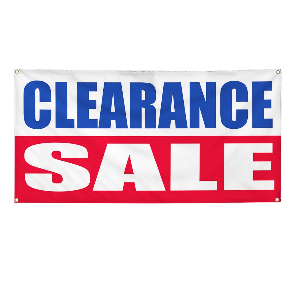 48x96 Inches Vinyl Banner - Weatherproof, Heavy Duty with 8 Grommets for Business, Outdoor & Industrial Use | Yard Signs, Clearance Sale Promotion (Blue)