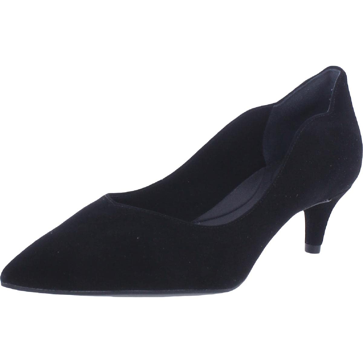 Rockport Women's Noelle Back Scallop Pump - Comfortable Dress Shoes for Work & Formal Occasions | Slip-Resistant & Cushioned for All-Day Wear