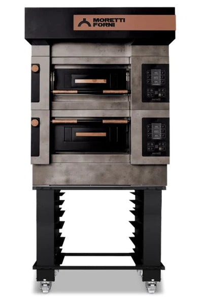 AMPTO Serie S Modular Electric Pizza Oven - 18.75x29x6.25 Inch Commercial Chamber, S50E2 ICON Model for Restaurants, Pizzerias & Outdoor Cooking