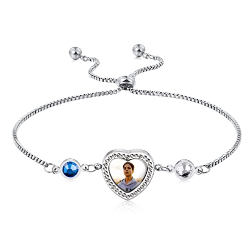 A3: 2 Birthstones + Silver (Color Photo)