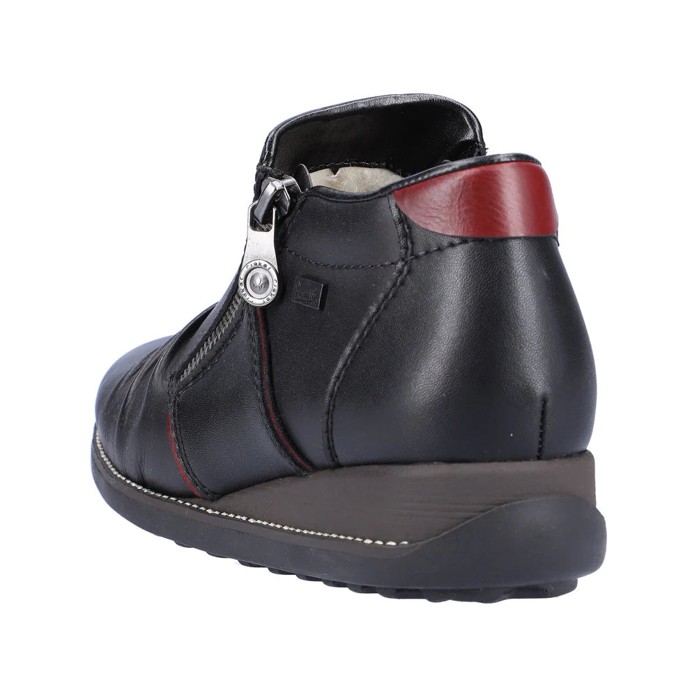 Rieker 44266 Black Women's Comfortable Casual Shoes - Perfect for Walking, Office & Everyday Wear