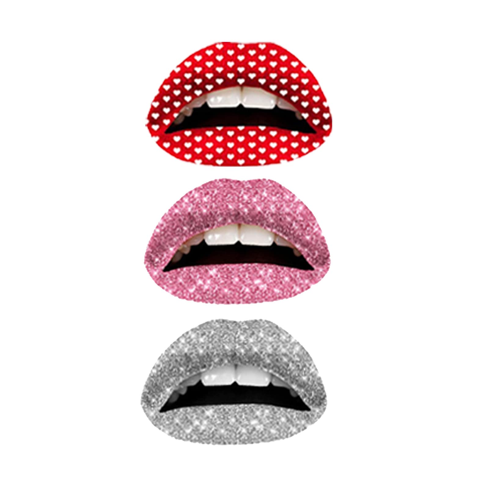 YaYiYa #5Z1747 Semi-Permanent Tattoo Lip Stickers - Disposable Prom Makeup Lip Tattoos for Long Lasting Color | Perfect for Parties, Weddings, and Special Occasions
