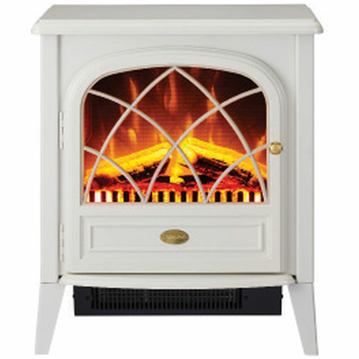 Dimplex Ritz White 2kW Optiflame Portable Electric Fire Heater - Realistic Flame Effect, Energy Efficient Space Heater for Home, Office & Bedroom - RITZ20W