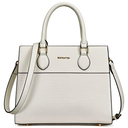 BOSTANTEN Genuine Leather Handbags for Women - Designer Satchel Purse with Top Handle, Tote & Shoulder Bag - Perfect for Work, Office & Everyday Use