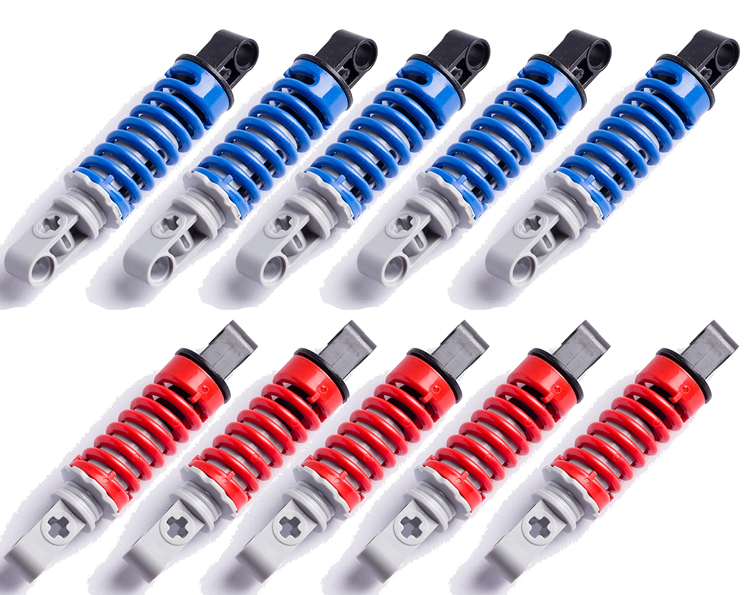 SEEMEY 10 Pcs Shock Absorber 9L for Lego Technic Parts - Perfect for Building Custom Lego Vehicles, Robots & Engineering Models