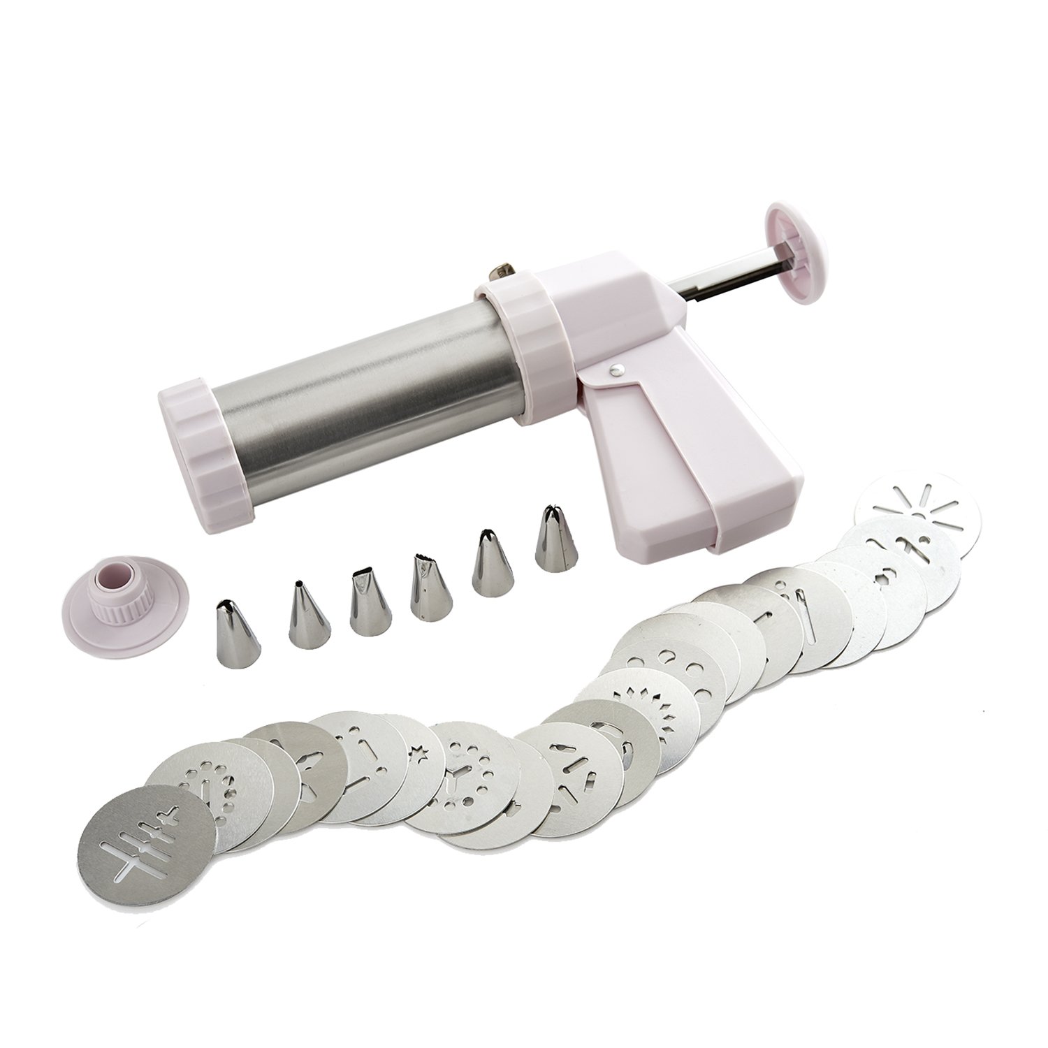 Silikomart Wonder Cakes Collection - Stainless Steel Cookie Press Kit for Baking, Cake Decorating & Pastry Making - Perfect for Holidays, Parties & DIY Desserts