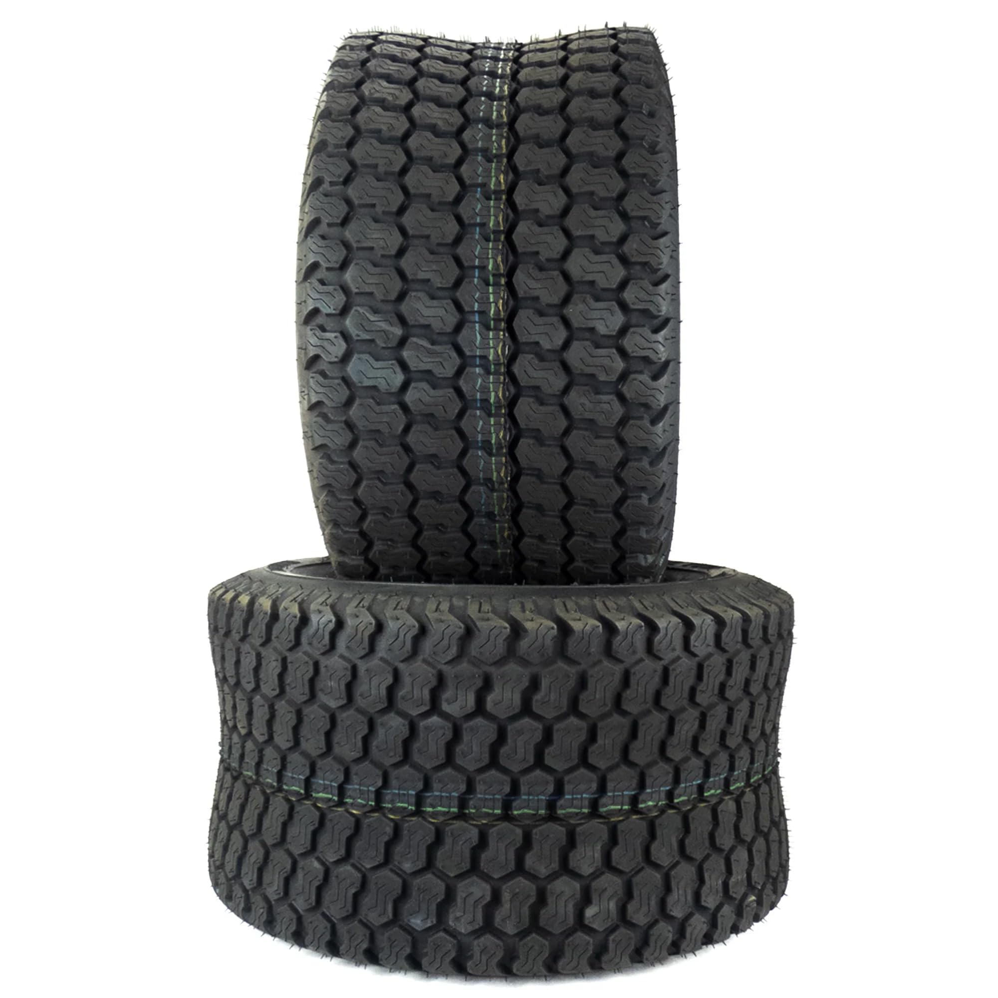 2 Pack Super Turf Tubeless 4 Ply Tires 24x12.00-12 for Lawn Tractors & Zero-Turn Mowers - All-Terrain Traction, Durable Construction - Perfect for Golf Courses, Farms & Landscaping