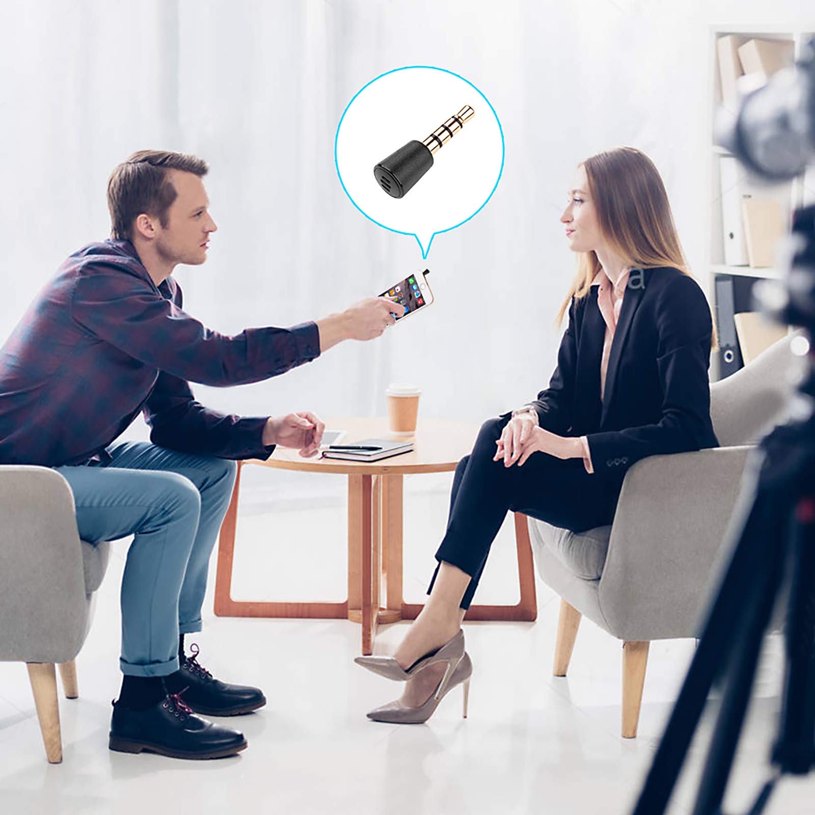 Nintendo Switch Wii PS5 PS4 PS3 Xbox Controller Replacement Mic - Mini 3.5mm Microphone for Gaming & Vlogging with DSLR Cameras | Perfect for Live Streaming, Podcasting & Online Chatting