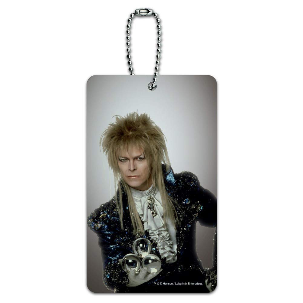 David Bowie as Jareth from Labyrinth Vintage Luggage Tag - Unique Carry-On ID Tag for Suitcases & Travel Bags - Perfect for Bowie Fans & Movie Collectors