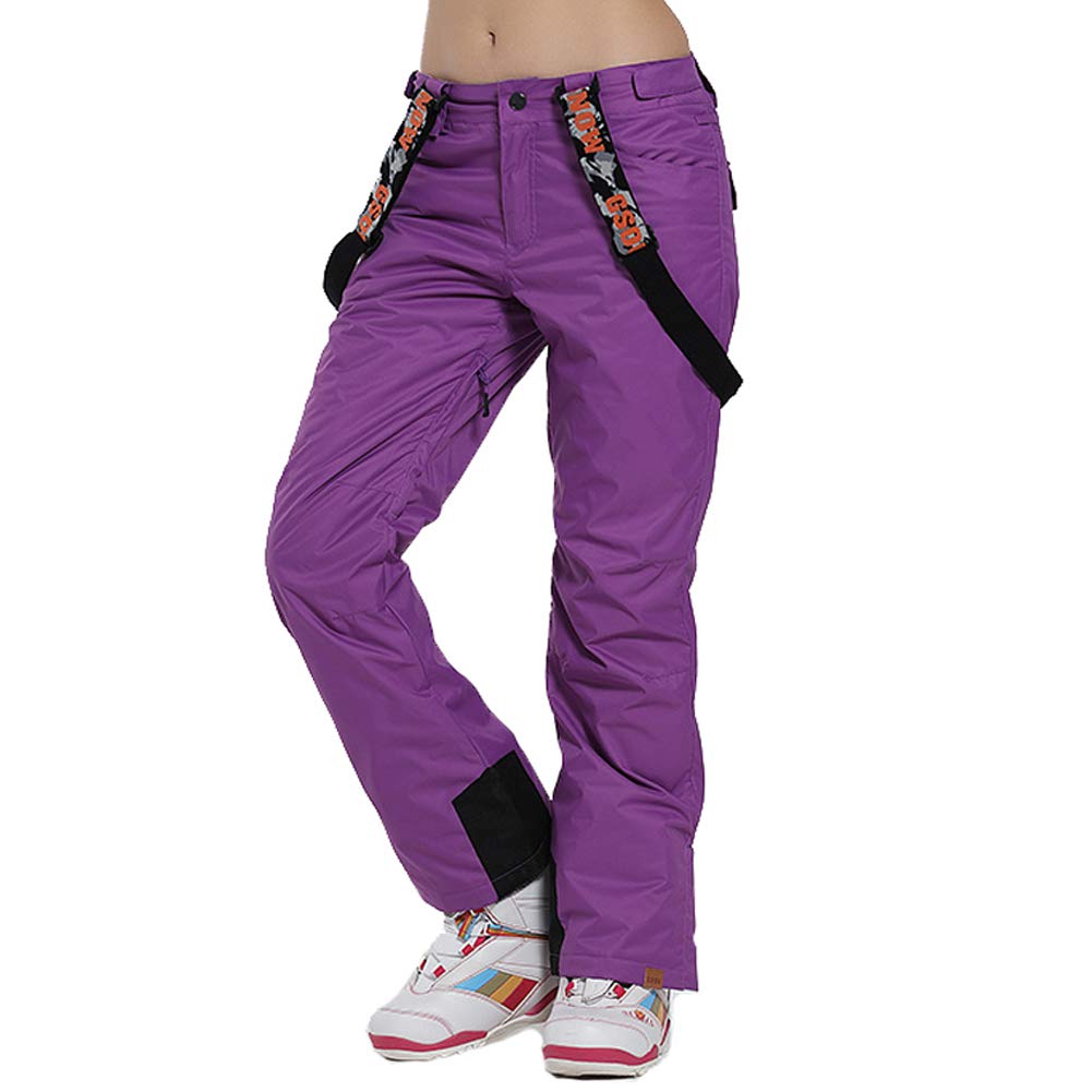 Women's Insulated Waterproof Snow Pants - Windproof Ski Bibs for Winter Sports & Outdoor Activities | Perfect for Skiing, Snowboarding & Cold Weather Adventures