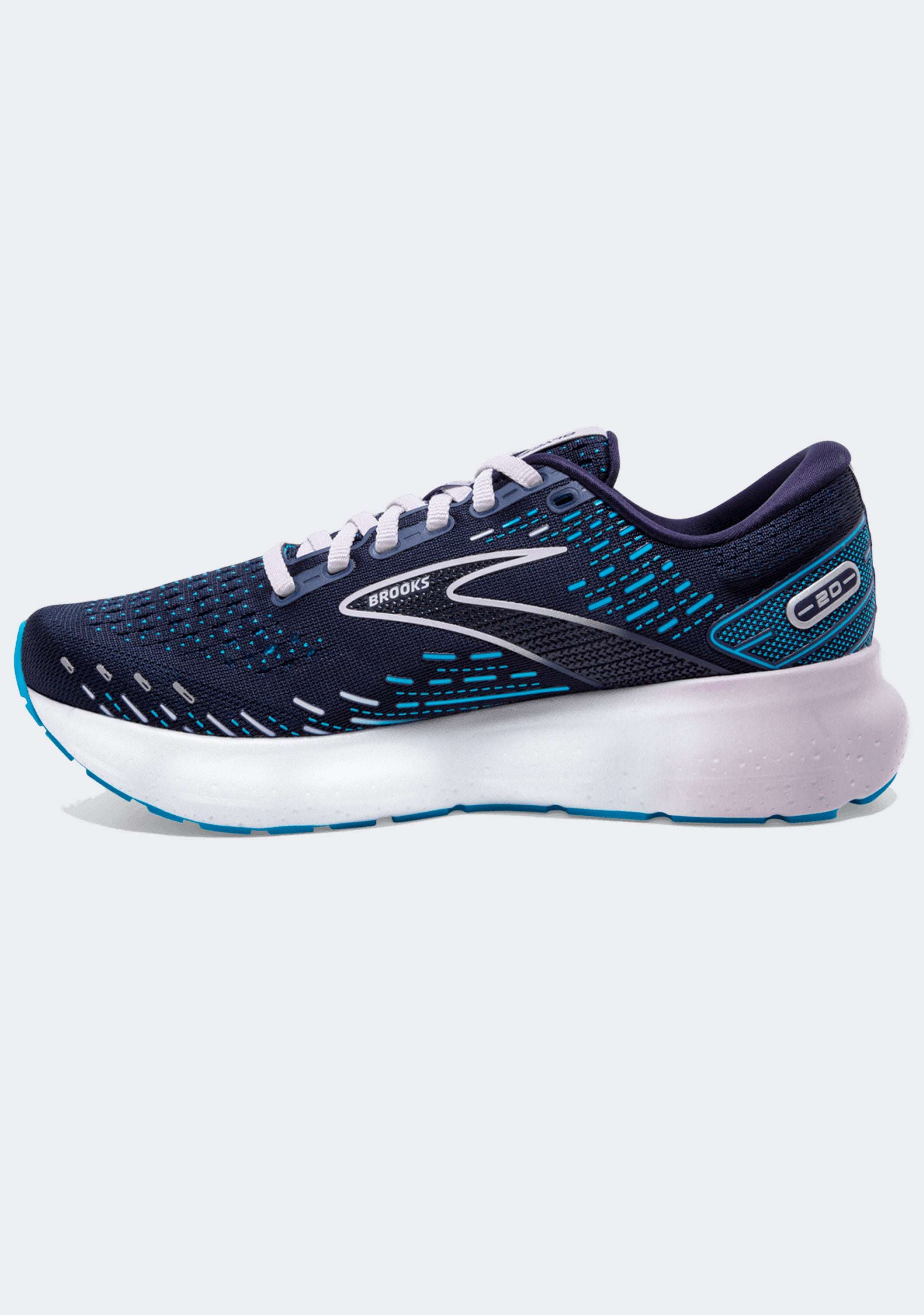 Brooks Women's Glycerin 20 Running Shoes - Cushioned Neutral Support for Long Distance & Marathon Training - Lightweight Comfort for Women Runners (Perfect for Road Running, Gym Workouts & Daily Jogging)
