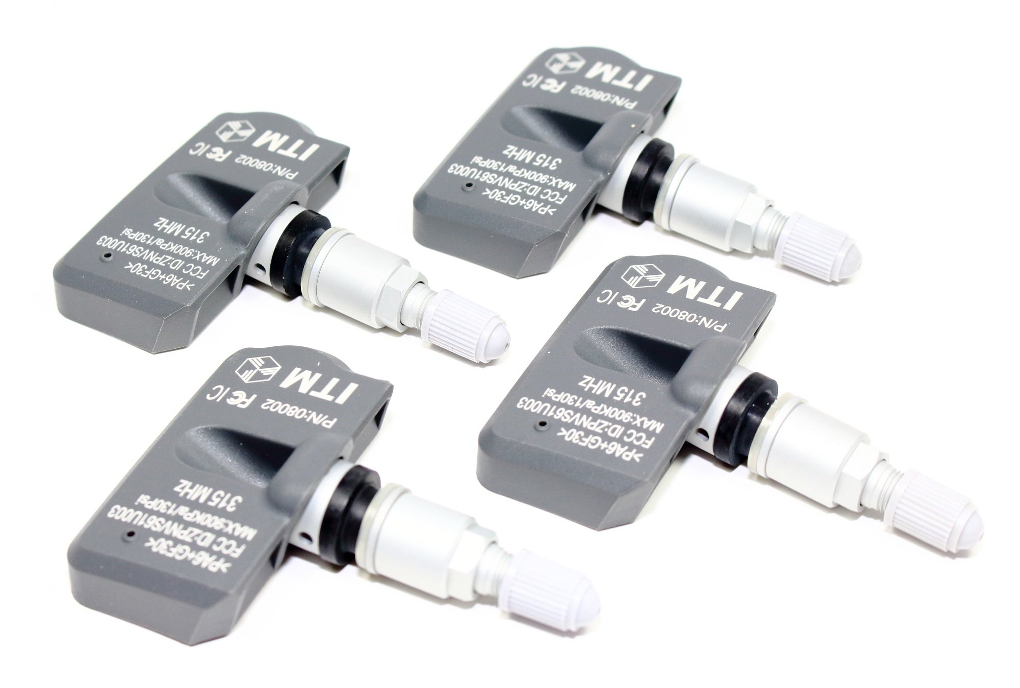 4 Pack 315MHz TPMS Tire Pressure Monitoring Sensors for 2005-2006 Chevrolet Silverado - Direct Replacement - Improve Fuel Efficiency & Safety for Highway Driving & Off-Road Adventures