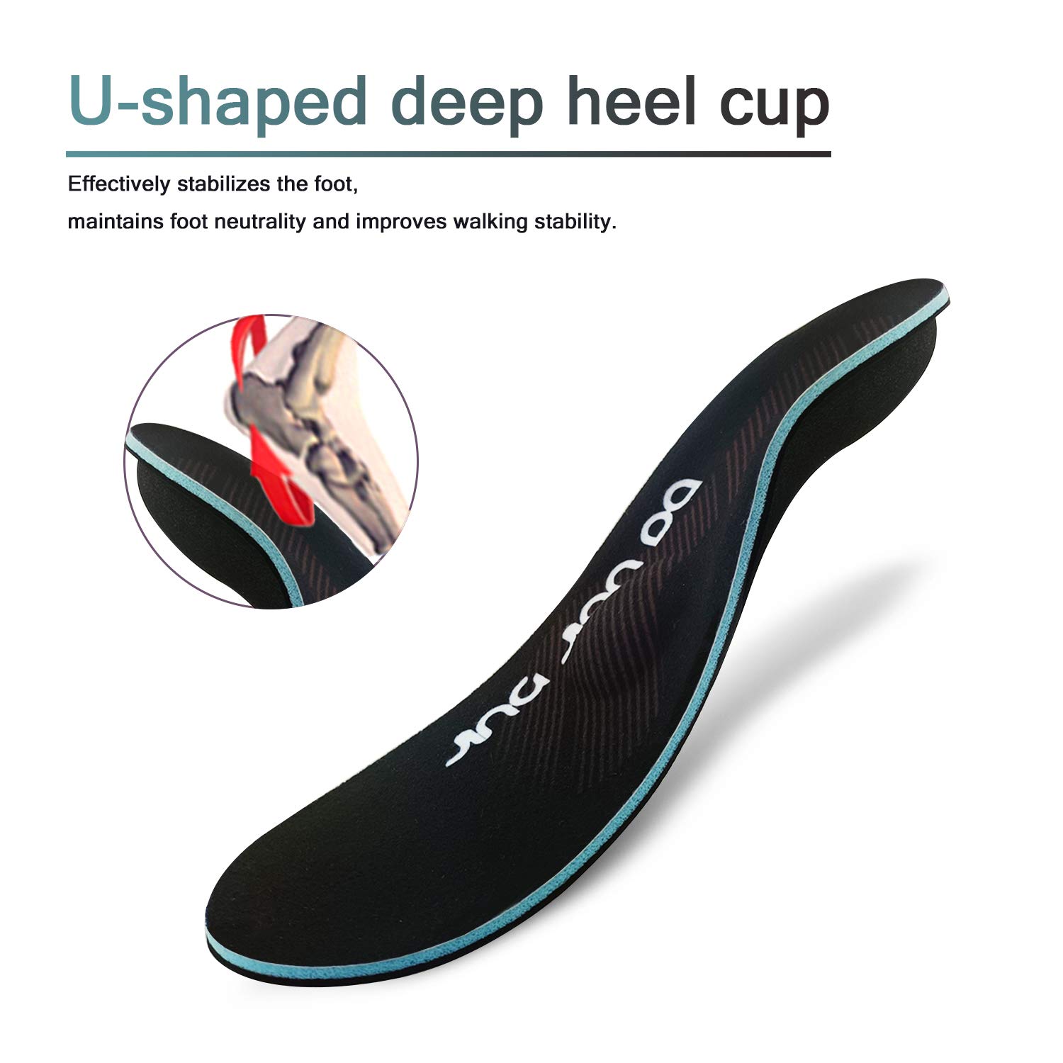 **Severe Flat Feet Arch Support Insoles - Firm Orthotic Inserts for Plantar Fasciitis, Overpronation, Fallen Arches & Foot Pain Relief - Comfortable Shoe Insoles for Men & Women - Ideal for Running, Walking & Work Boots**