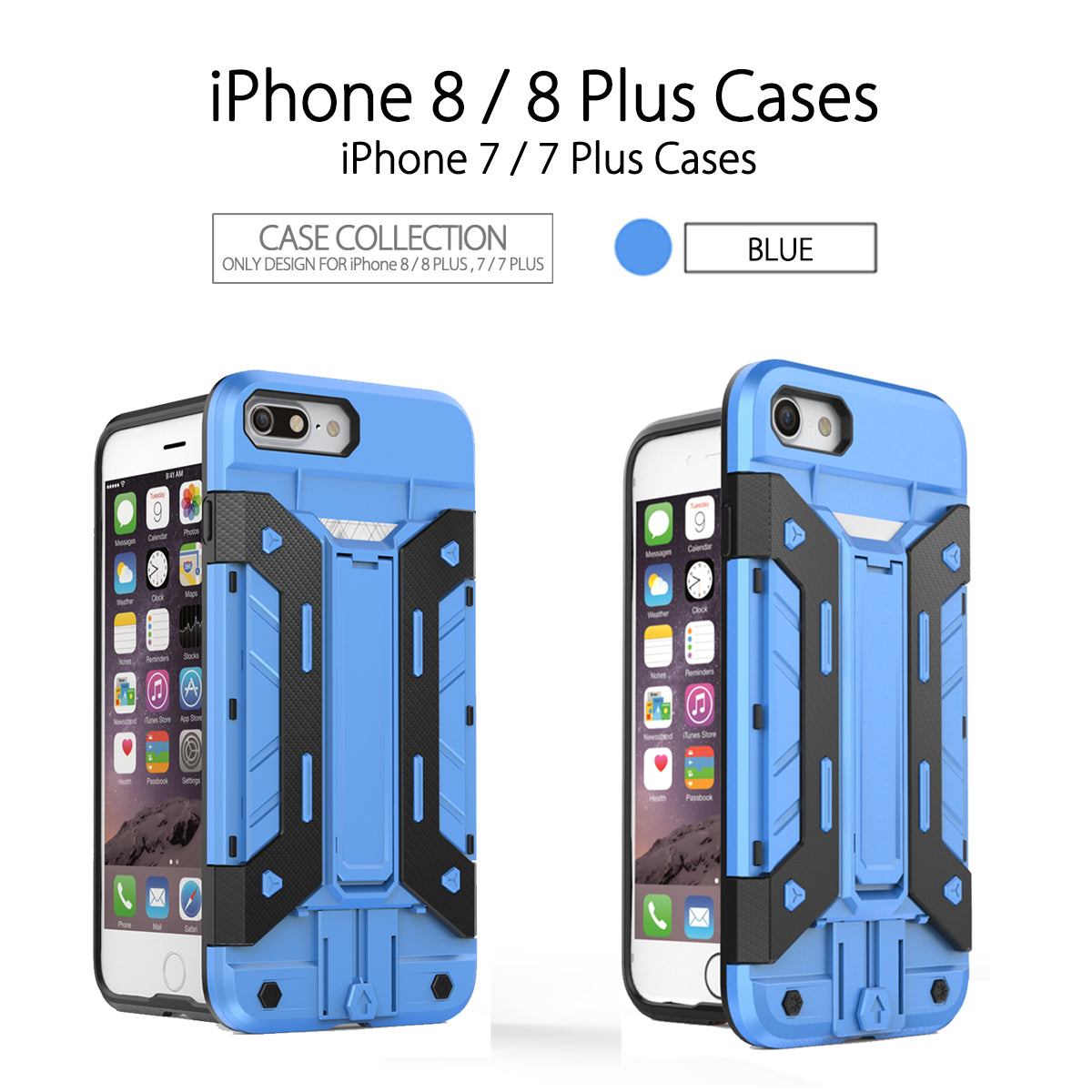 Apple iPhone SE 2nd Generation (2020) / iPhone 7 / 8 Plus Heavy Duty Shockproof Case - Rugged Protective Cover for Outdoor, Sports & Daily Use