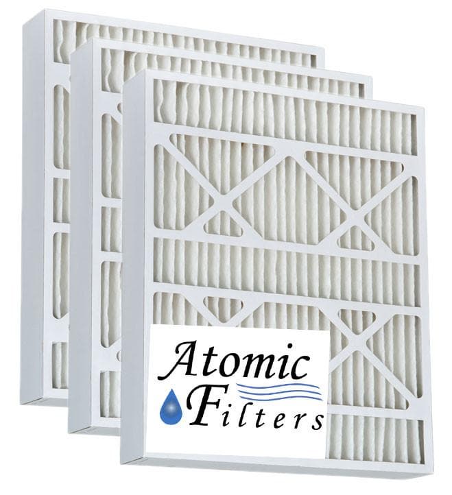Atomic 15.5x24.5x3.625 MERV 13 Pleated Air Filter - 3 Pack | High Efficiency HVAC Furnace & AC Replacement Filters for Home & Office Air Purification
