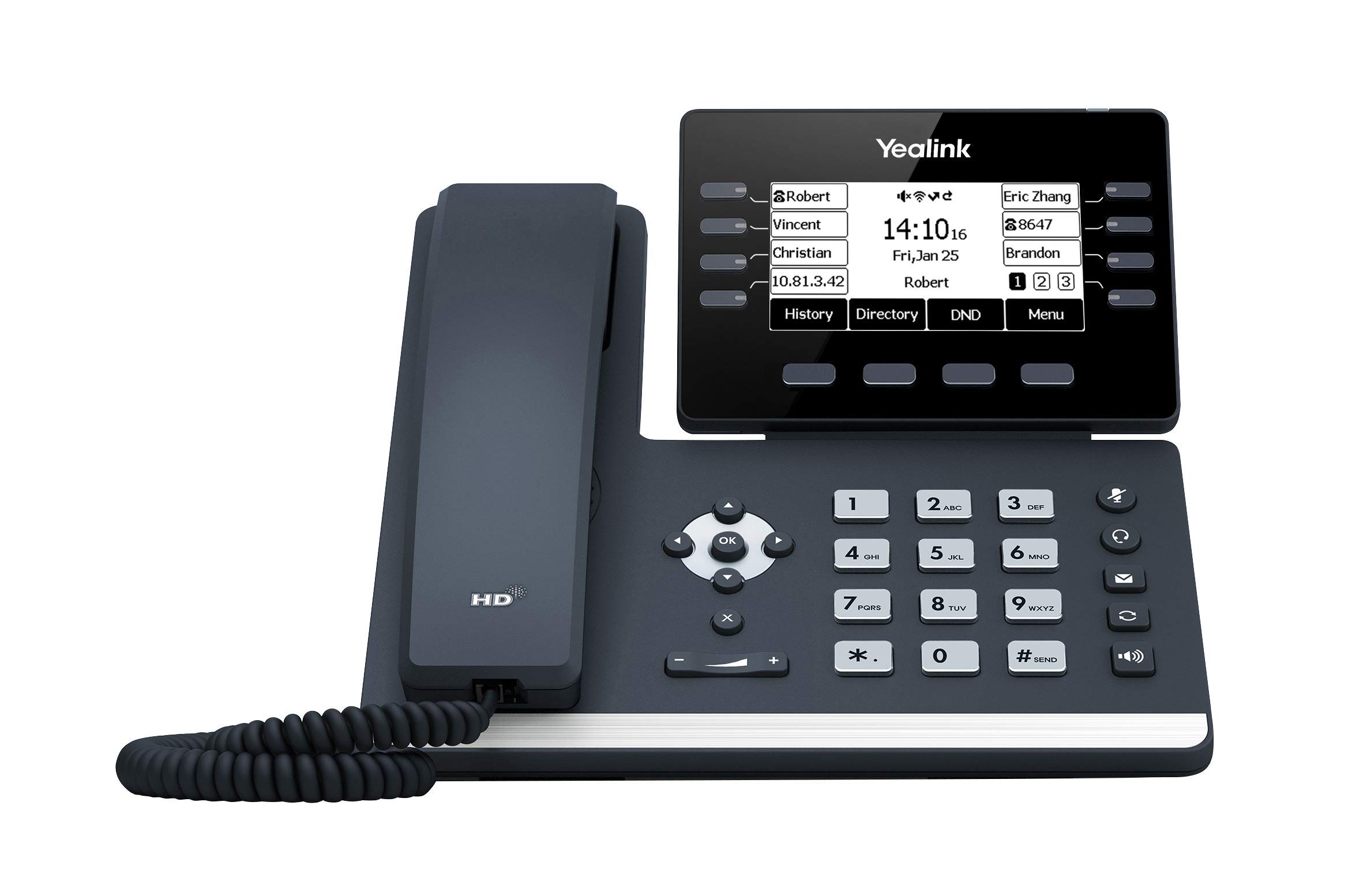 Yealink T53W IP Phone with Power Adapters - 1 Year Warranty - Unlocked VoIP Phone for Business & Home Office - Compatible with Any VoIP Service Provider - Ideal for Remote Work & Call Centers