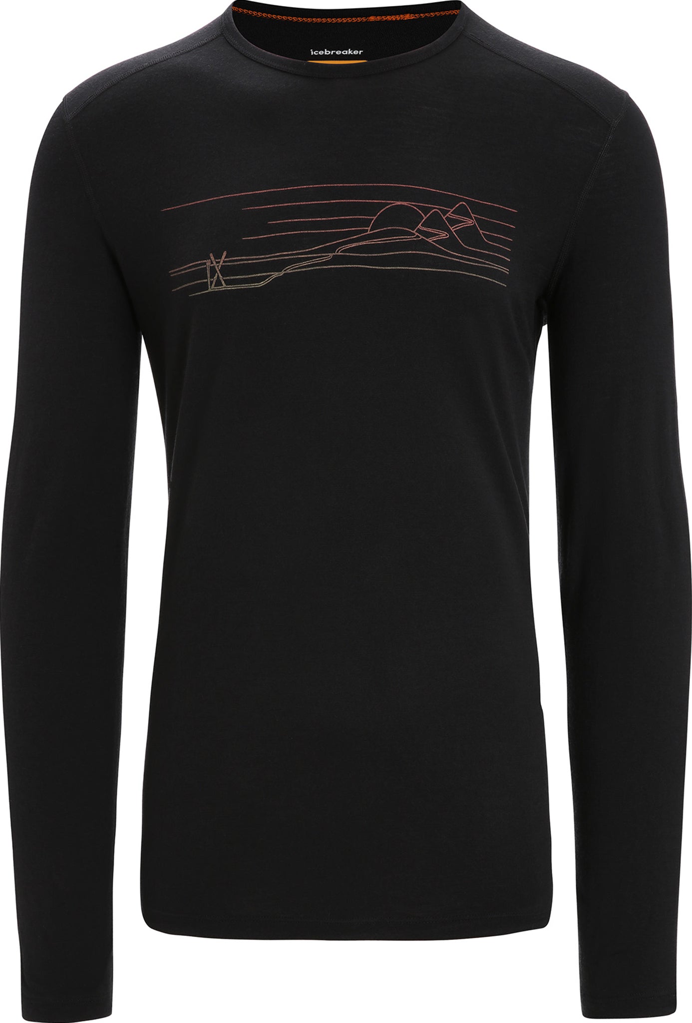 200 Oasis Men's Long Sleeve Crew Neck Baselayer Top - Moisture Wicking Thermal Underwear for Hiking, Running & Cold Weather Activities