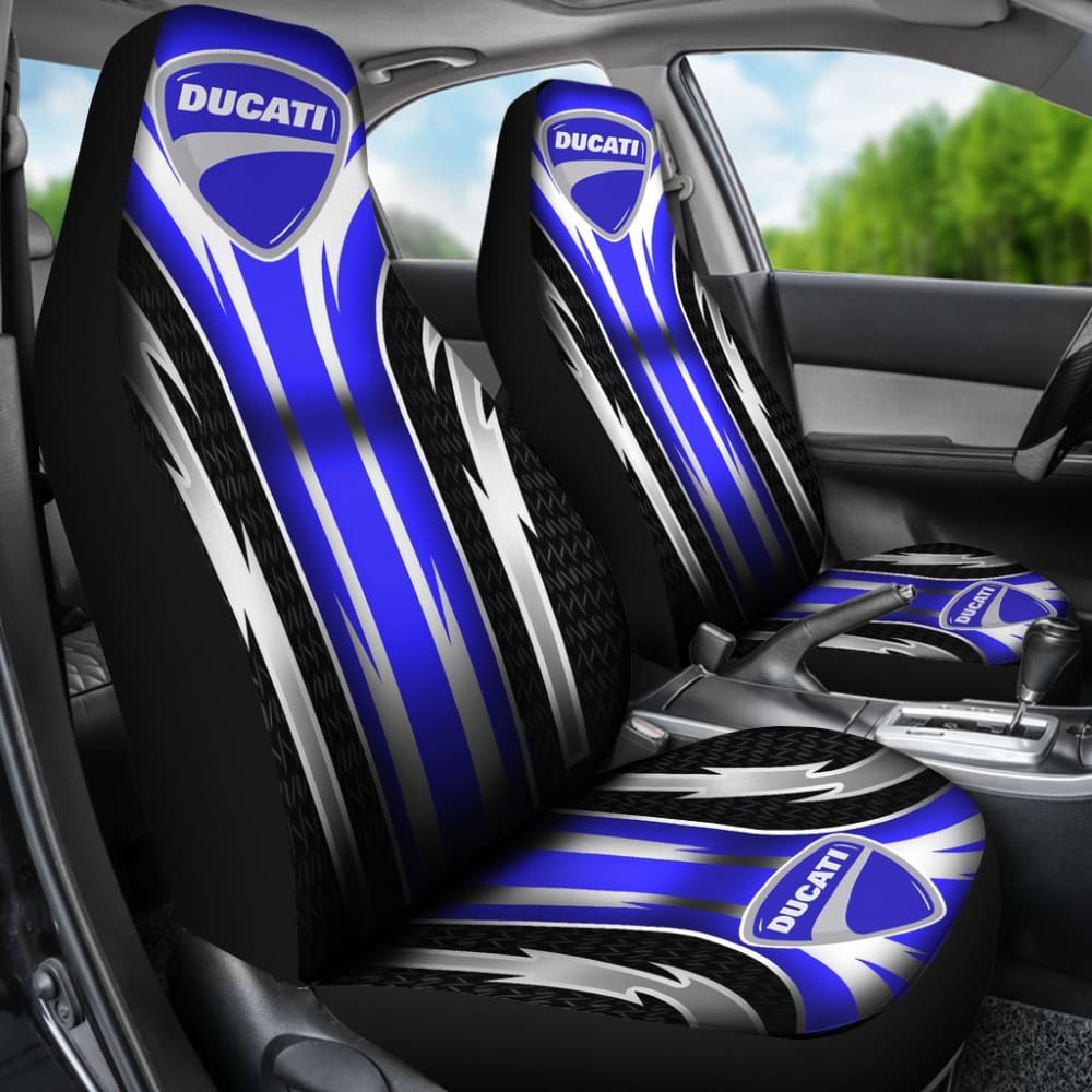 Ducati Motorcycle Seat Covers - 2 Front Blue Replacement Covers Part #144627 for Comfort & Style - Perfect for Racing, Touring & Daily Riding