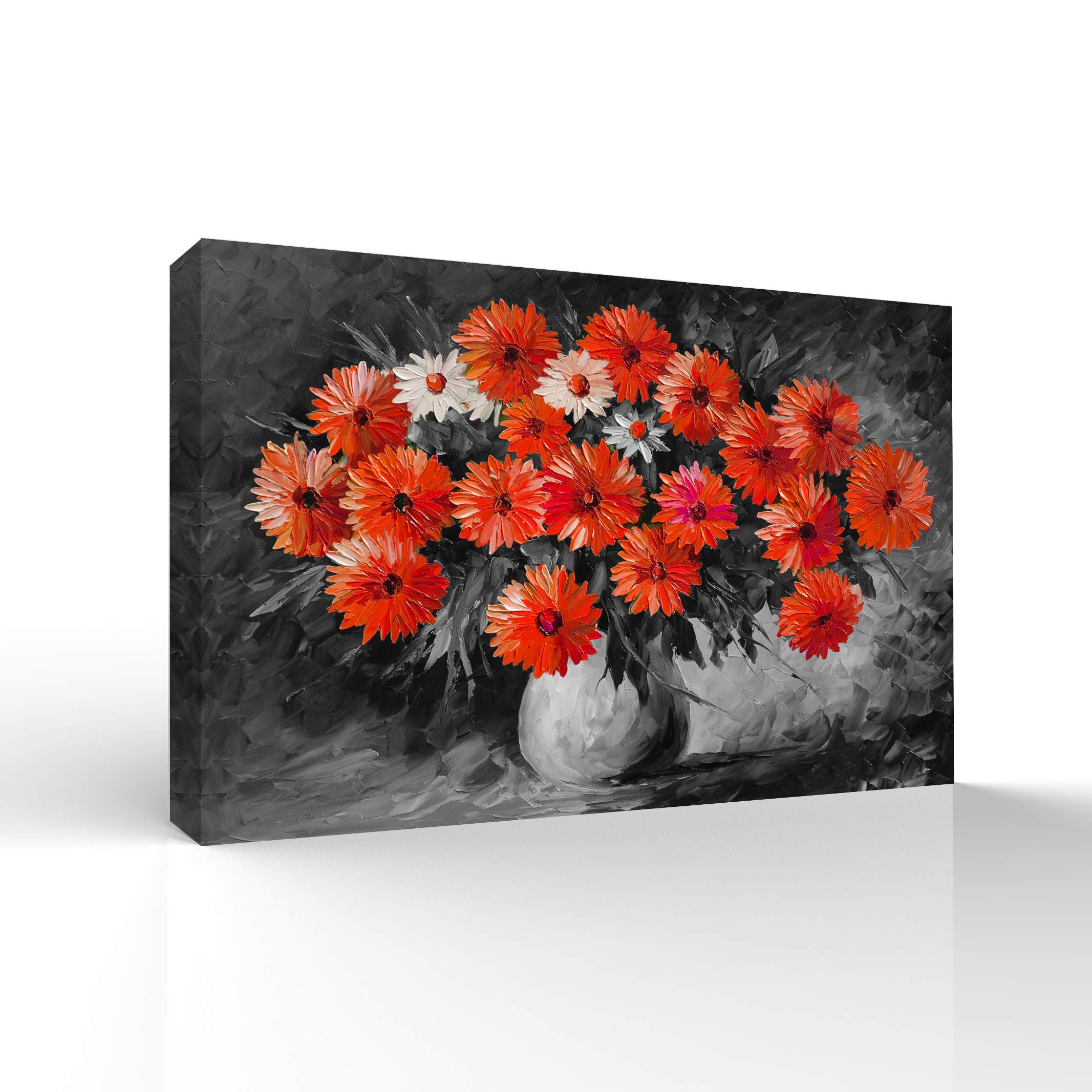 Wall26 Sunflower Canvas Wall Art - 32x48 Inch Framed Floral Painting for Home Decor, Bedroom & Living Room | Perfect for Farmhouse, Boho & Modern Interior Design Styles