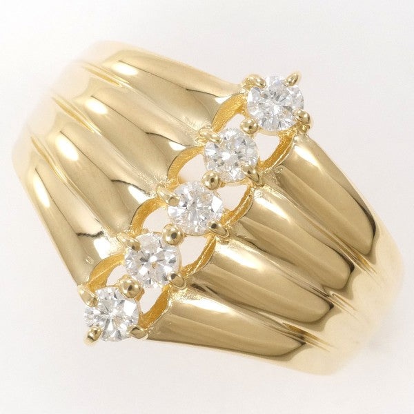 18K Yellow Gold Diamond Ring for Women - Elegant Solitaire Engagement & Wedding Band - Perfect for Proposals, Anniversaries, and Special Occasions