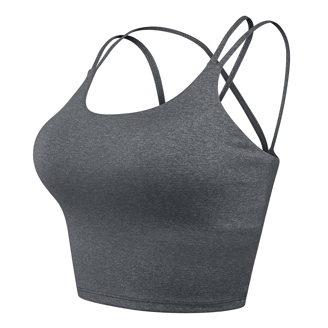 FUTATA Women's Wireless Padded Sports Bra - Comfortable Workout Top for Running, Yoga, Fitness & Gym - Breathable & Supportive Activewear for Women