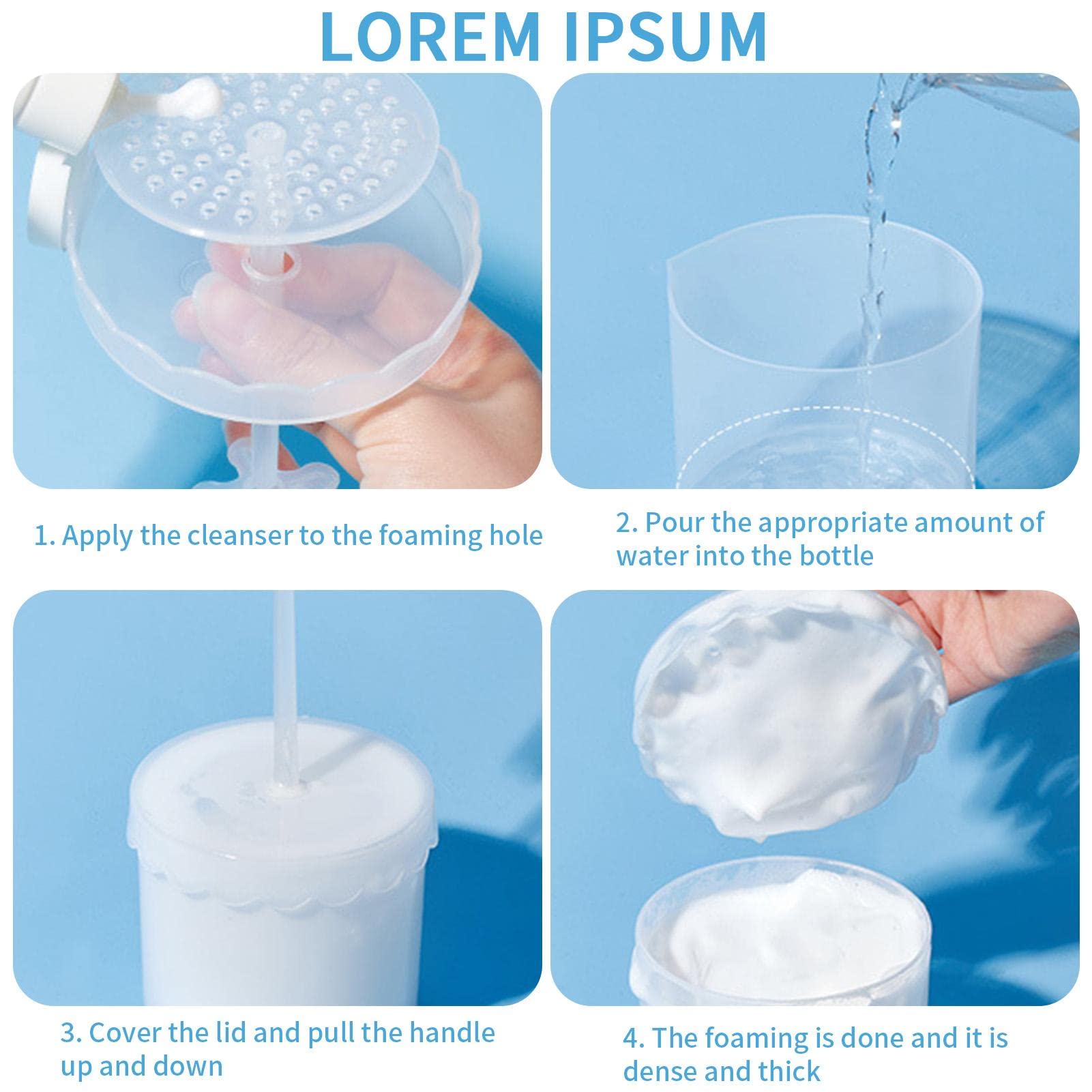 **Portable Face Foam Maker for Cleansing - Rich Lather Foam Cup for Face Wash & Facial Cleanser | Travel-Friendly Skincare Accessories for Daily Routine & Spa**
