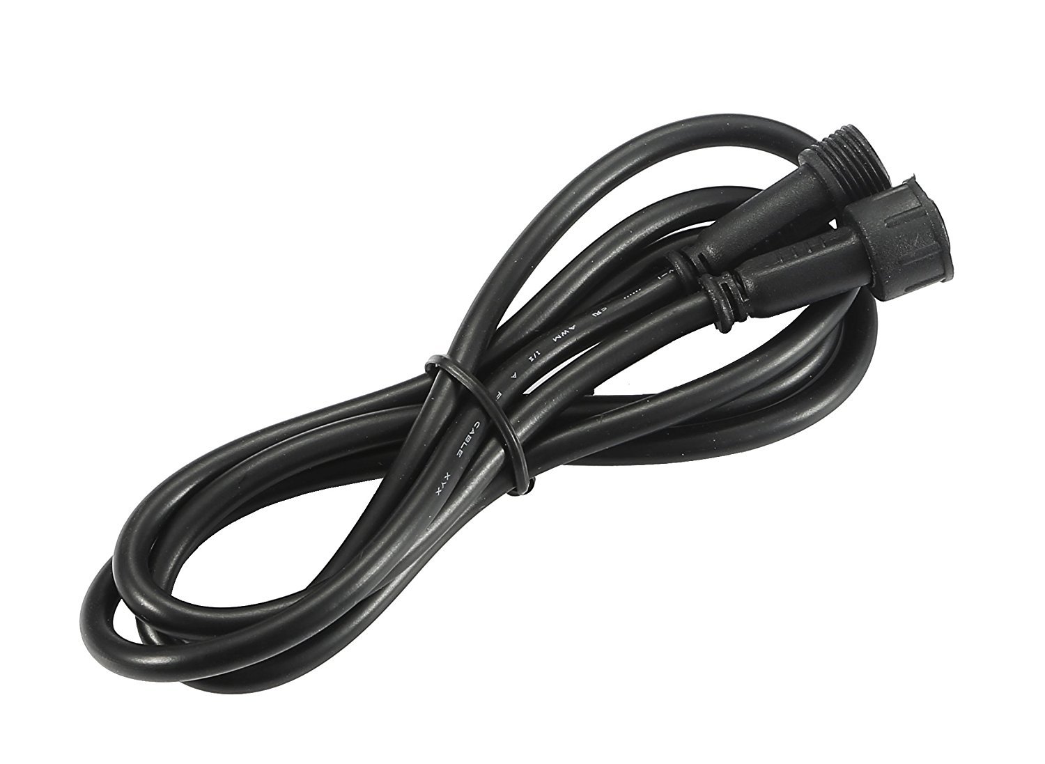 2-Pack 1M Waterproof LED Deck Light Extension Cable - Single Color Outdoor Lighting Connector, Warm White - Perfect for Garden, Patio, and Landscape Lighting
