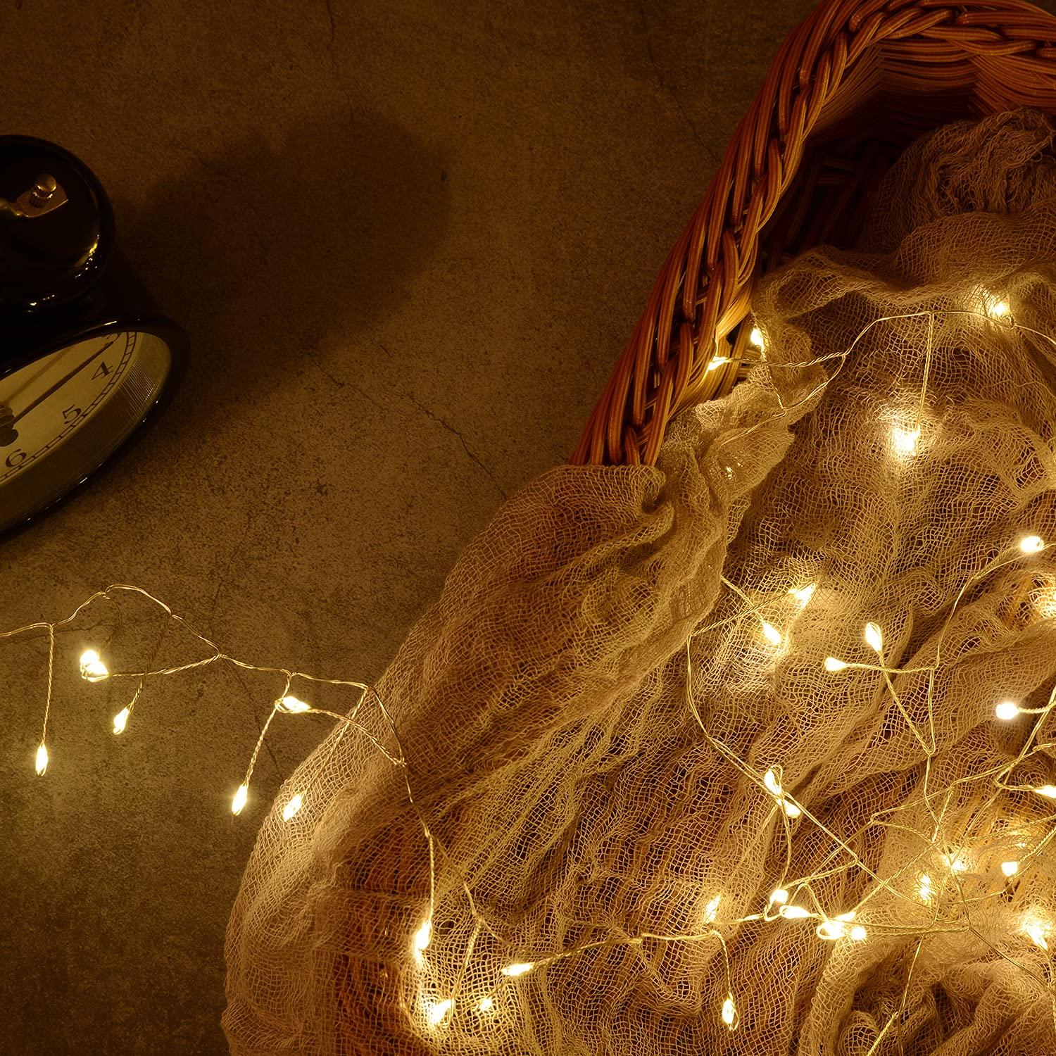 TORCHSTAR 200 LED Copper Wire Fairy String Lights - Battery & USB Powered Warm White Decorative Lights for Wedding, Party, Home, Christmas - Perfect for Bedroom, Garden, and Indoor/Outdoor Decor