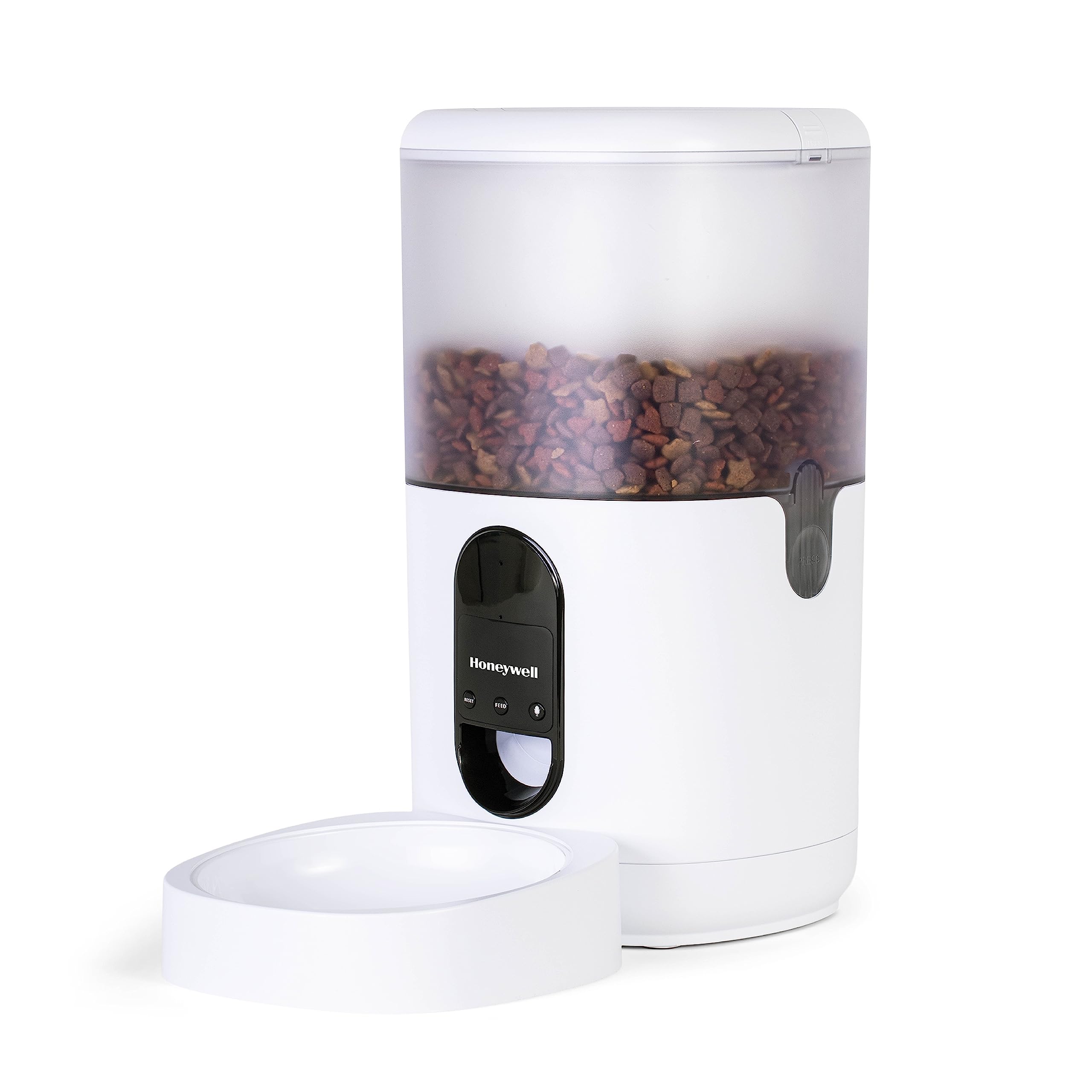 Honeywell 6L Automatic Pet Feeder with Smartphone App - Programmable Dog & Cat Food Dispenser, Portion Control, Voice Recording - Perfect for Small to Large Breeds - Ideal for Travel, Work & Multi-Pet Homes