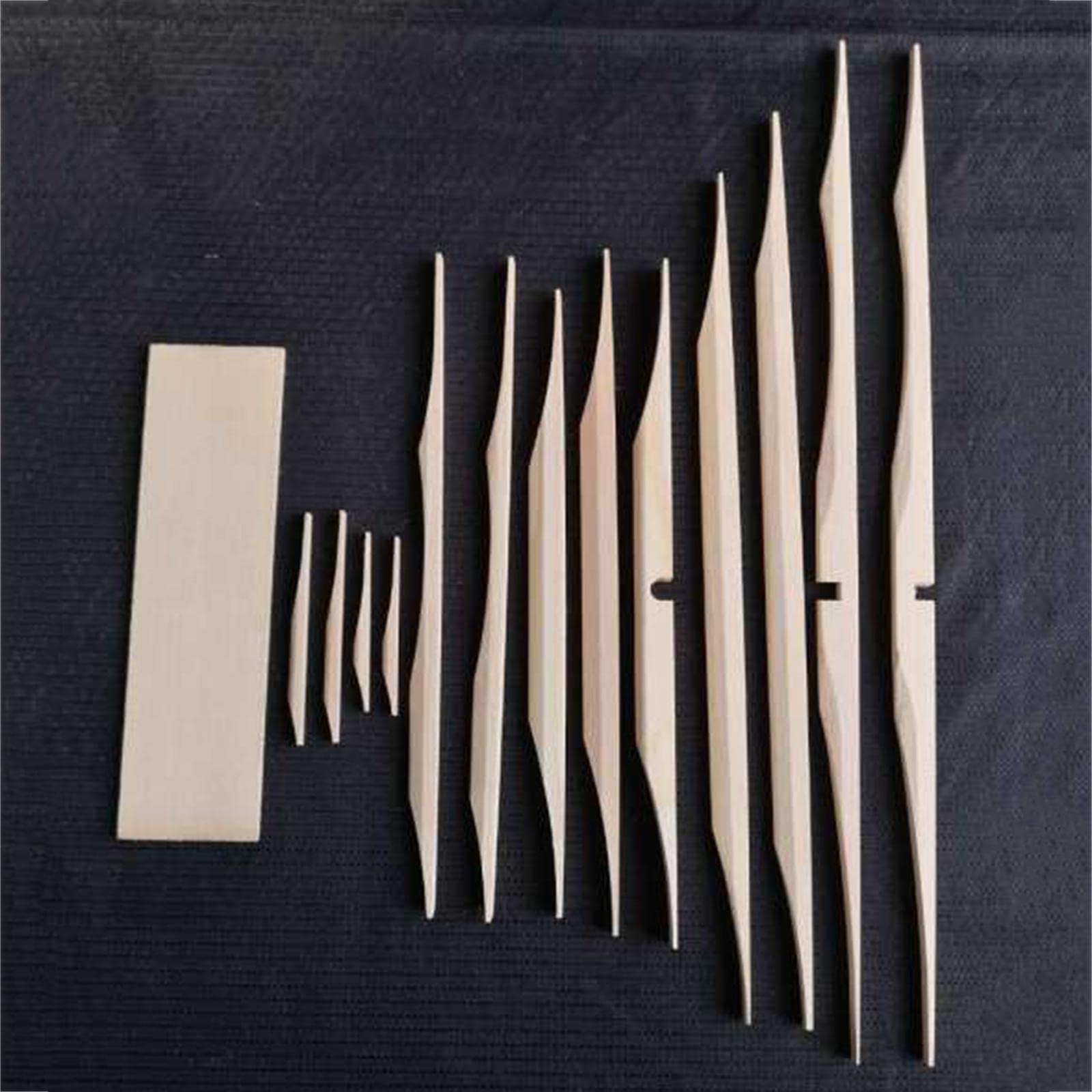 Premium Set of 2 Spruce Guitar Brace Wood Kits for Luthiers & DIY Guitar Makers - Perfect for Acoustic Guitar Repair and Custom Builds