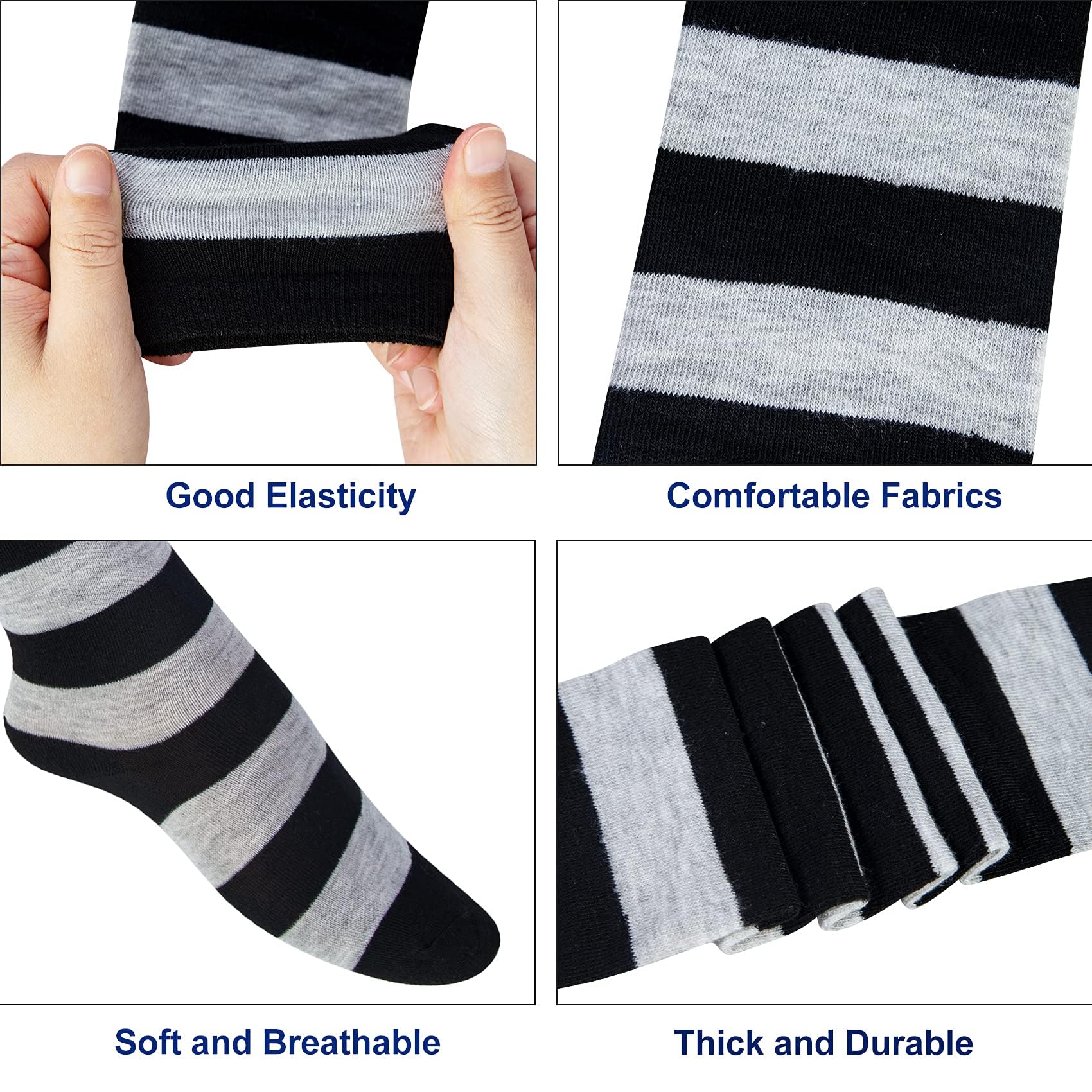 Women's Thigh High Socks - Soft Over The Knee Stockings for Casual Wear, Anniversaries & Holidays | Perfect for Winter, Cosplay & Outfit Styling