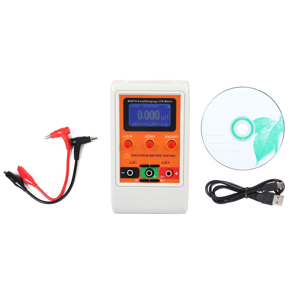 M-4070 Digital Auto Ranging LCR Meter - Capacitance, Inductance & Resistance Tester for In-Circuit Testing | Perfect for Electronics Repair, PCB Diagnostics and Component Analysis