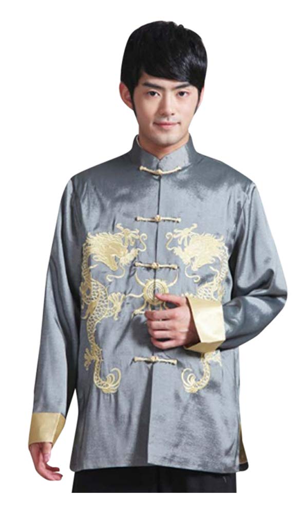Traditional Chinese Kung Fu Tai Chi Jacket for Men - BTRC Oriental Martial Arts Coat - Perfect for Tai Chi, Kung Fu, and Meditation Practice