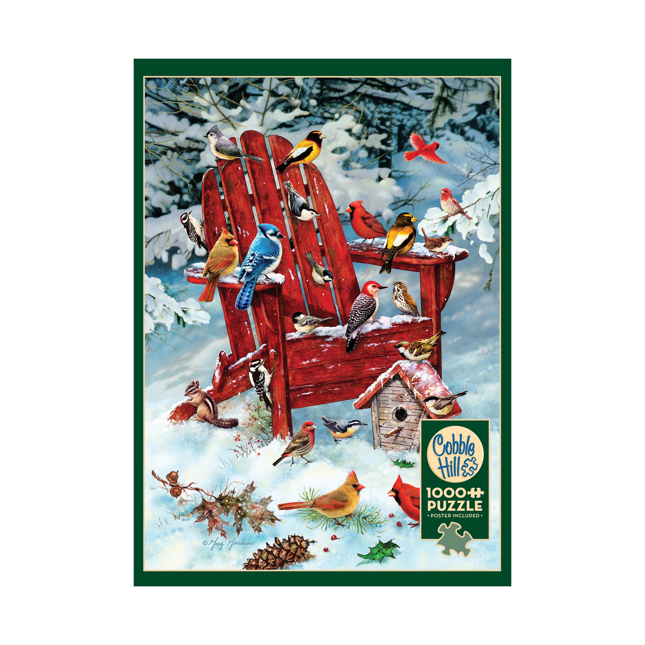 1000-Piece Cobble Hill Adirondack Birds Jigsaw Puzzle - Premium Quality Challenging Puzzle for Adults & Teens - Perfect for Family Game Nights & Relaxation