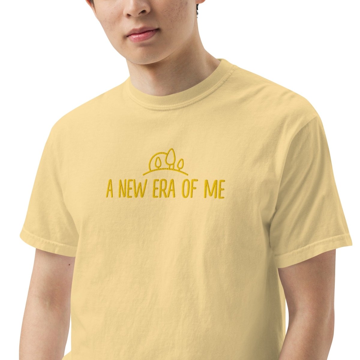 Embroidered Garment-Dyed Heavyweight T-Shirt for Men & Women | Premium Cotton Vintage Style Tee | Perfect for Casual Wear, Street Fashion & Everyday Outfits