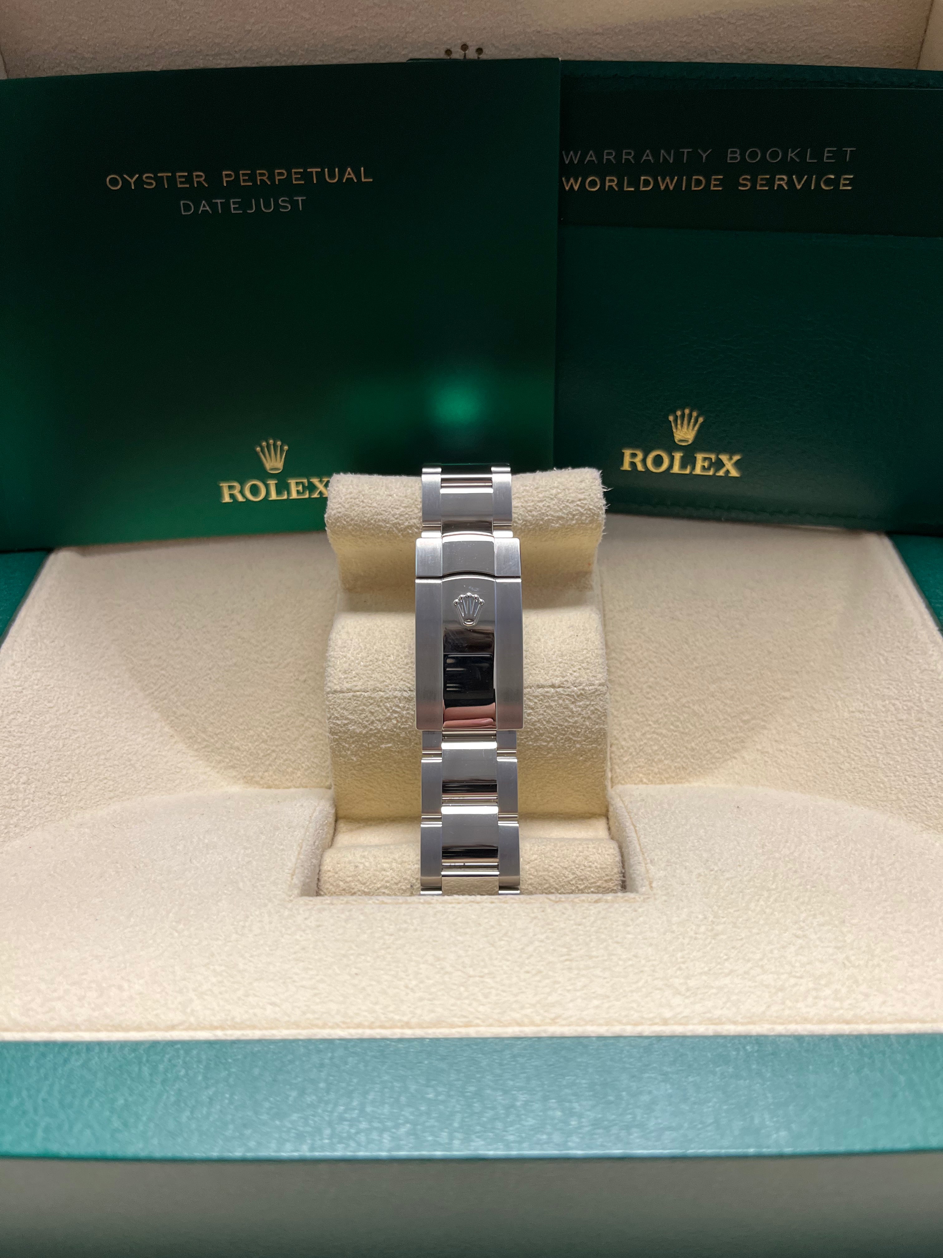 Rolex Datejust 41 Two-Tone Watch - 18k White Gold & Steel, Mother of Pearl Diamond Dial, Oyster Bracelet (Ref# 126334) | Luxury Men's Watch for Business, Formal & Special Occasions