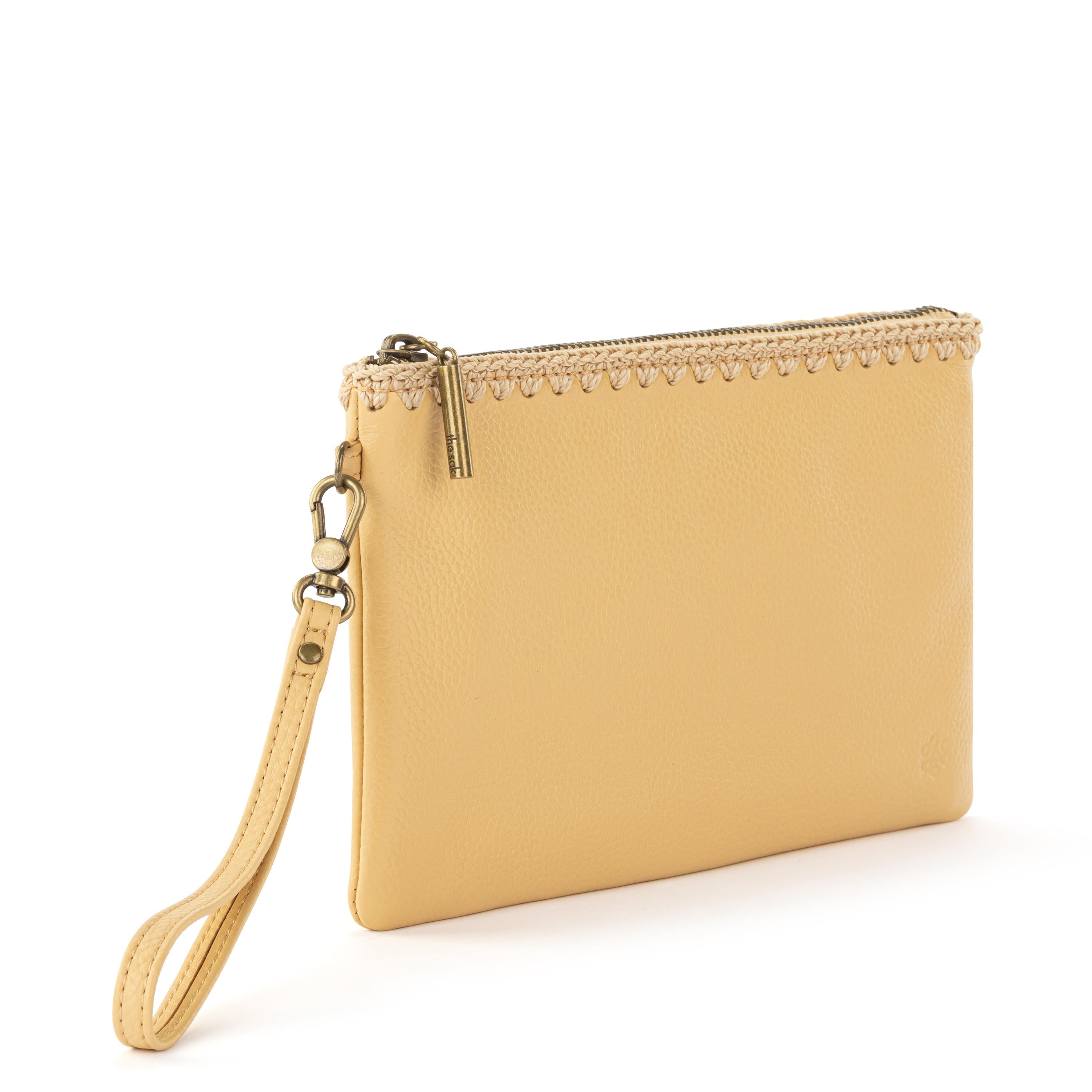 Vita Leather Wristlet in Buttercup Yellow - Stylish & Compact Wallet for Women, Perfect for Everyday Use, Travel, and Night Out