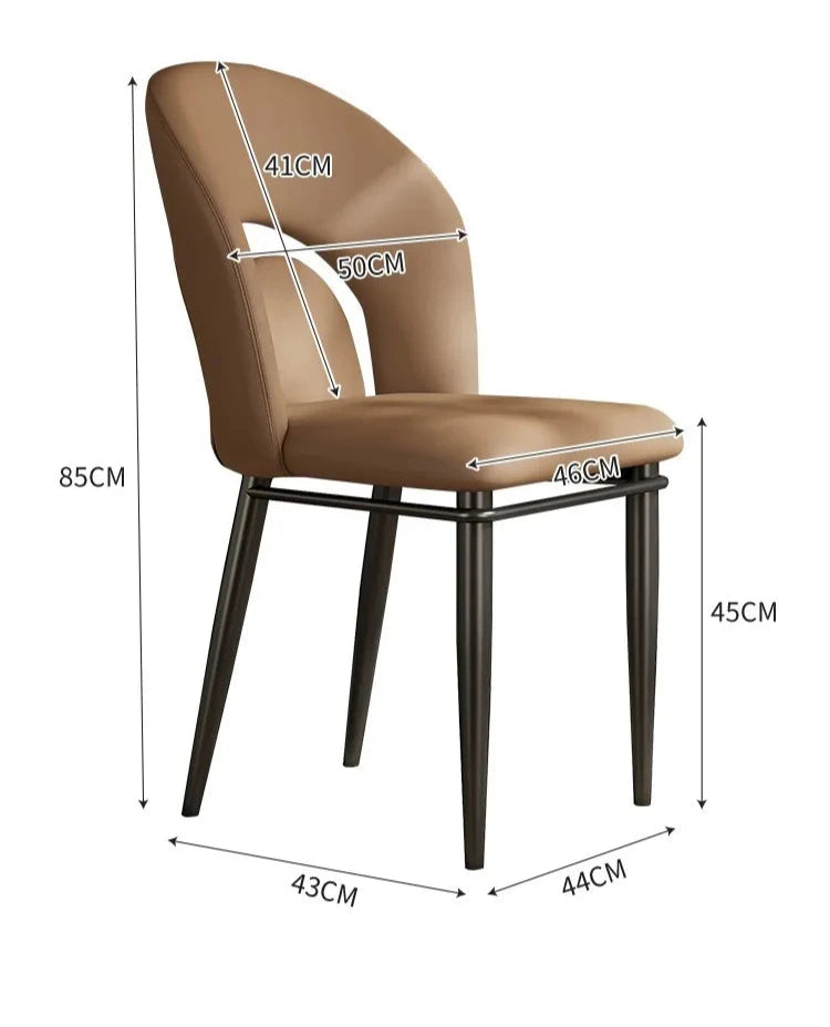 Chambre Comfort Dining Chair - Ergonomic Modern Upholstered Seat for Kitchen, Dining Room & Office - Perfect for Family Meals & Home Decor
