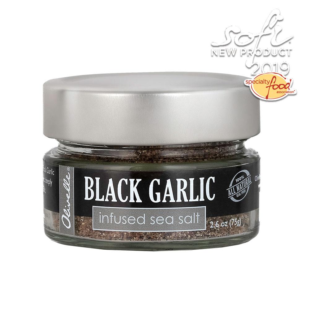 Premium Black Garlic Infused Sea Salt - Gourmet Seasoning for Cooking, Grilling & Gourmet Dishes - All-Natural Flavor Enhancer for Steaks, Salads & Pasta