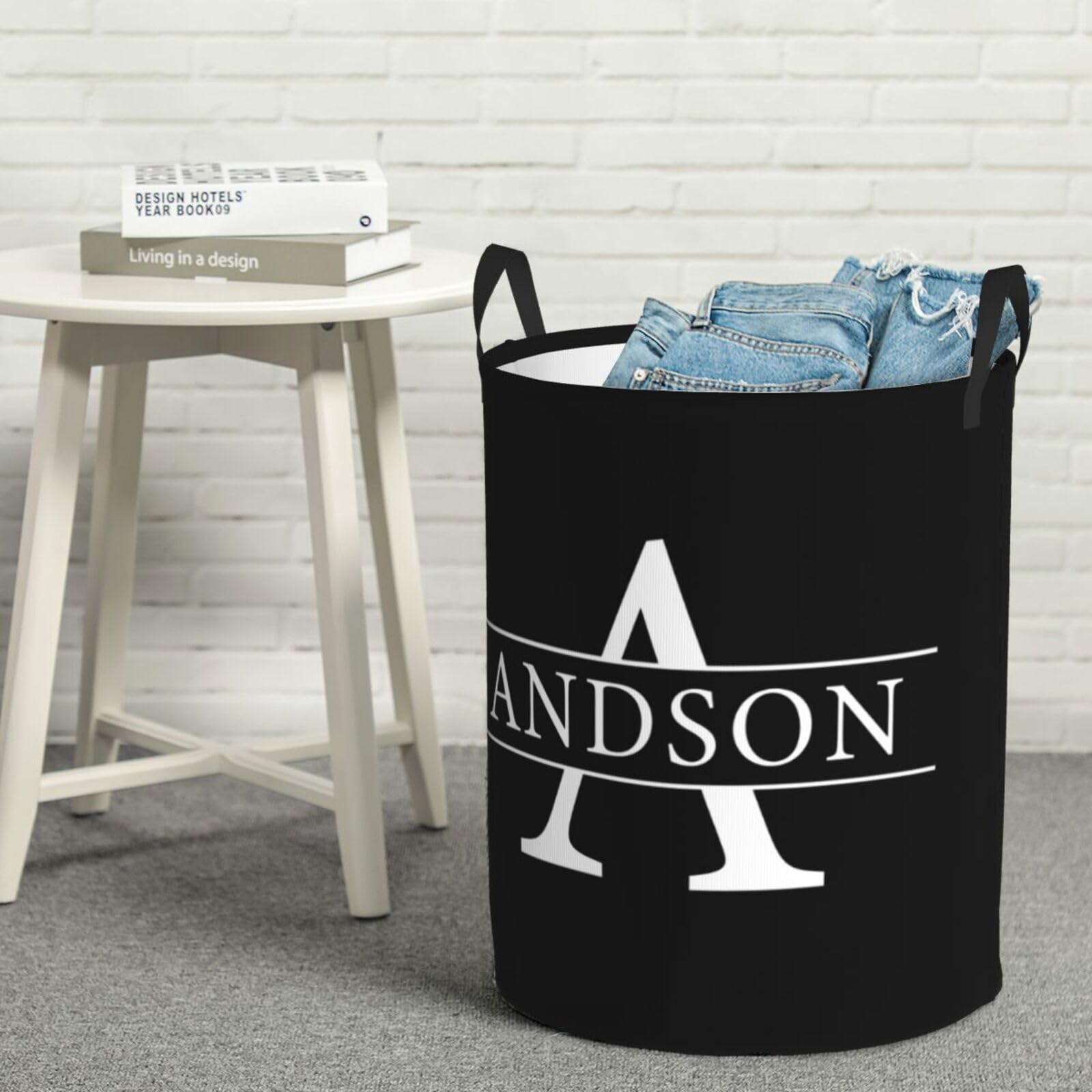 Personalized Laundry Hamper with Name - Custom Laundry Basket for Kids & Adults - Washable Storage Bin with Handle for Bathroom, Bedroom, Living Room - Perfect for Organizing Clothes, Toys & Home Essentials