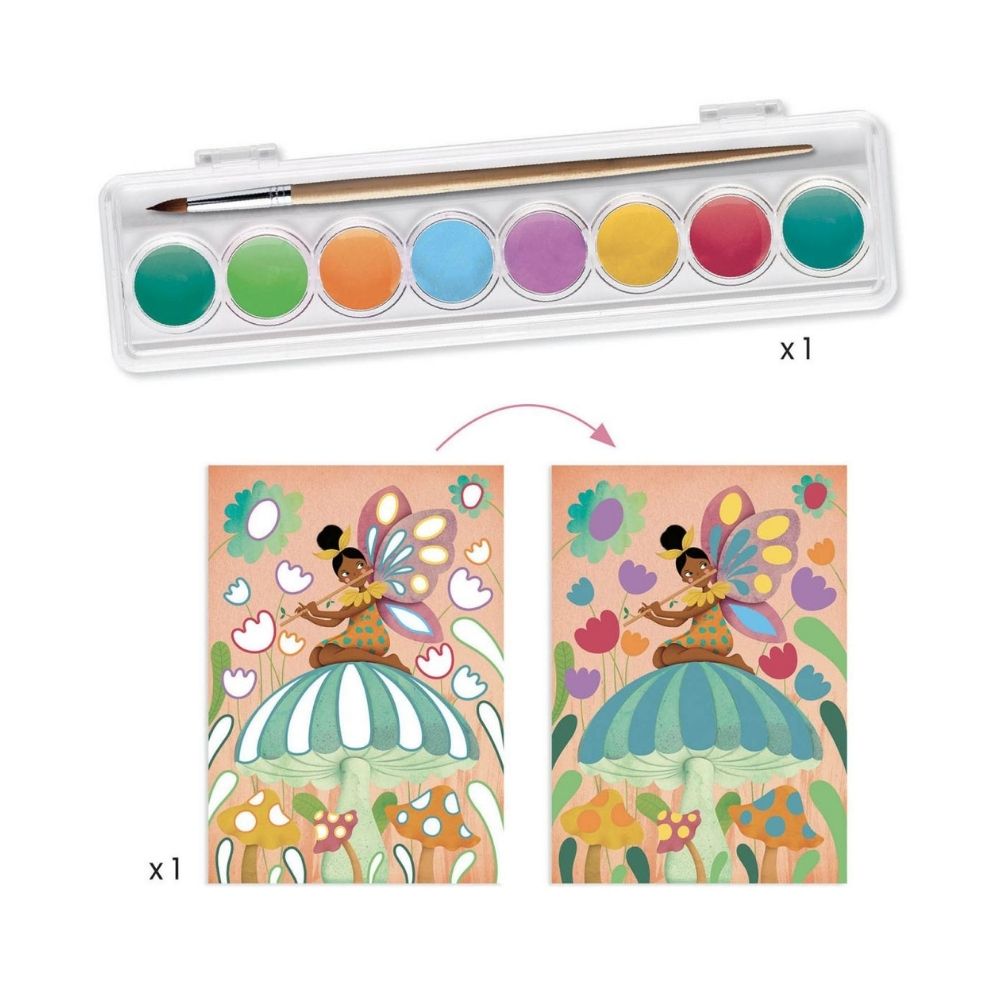 Djeco Fairy Craft Kit - Multi Activity Box for Kids, DIY Fairy Crafts & Creative Play - Perfect for Birthday Gifts & Imaginative Playtime