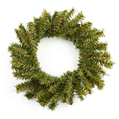 2 Pack 7 Inch Artificial Christmas Pine Wreaths - Holiday Decor for Kitchen Cabinets, Dining Chairs & Tables - Perfect for Festive Home, Office & Party Decorations